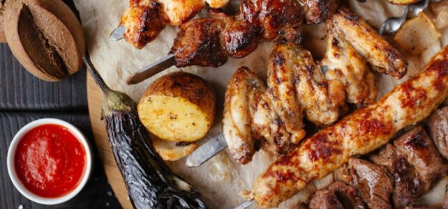 The Science of Terpenes and Flavors grilled meat and vegetable on the table